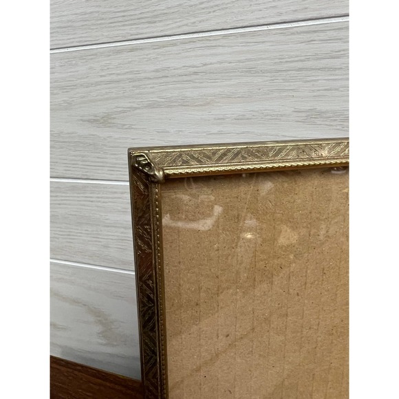 Vintage Brass Gold Filigree Double / Hinged 8”x10” Frames - Picture 3 of 5
